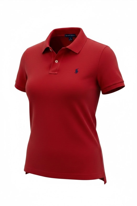 RALPH LAUREN POLO ΜΠΛΟΥΖΑ CLASSIC ΚΟΚΚΙΝΟ ΓΥΝΑΙΚΕΙΟ PRE OWNED L