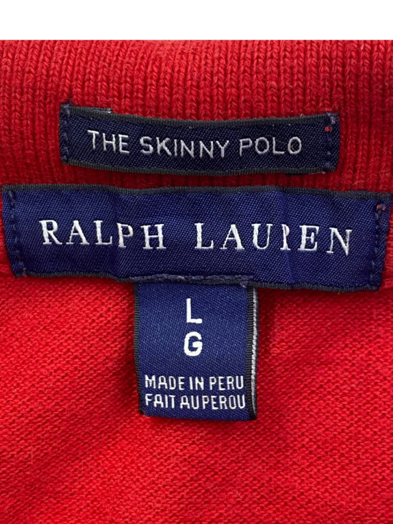 RALPH LAUREN POLO ΜΠΛΟΥΖΑ CLASSIC ΚΟΚΚΙΝΟ ΓΥΝΑΙΚΕΙΟ PRE OWNED L