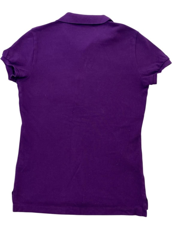 RALPH LAUREN POLO SHIRT MINIMAL PURPLE WOMEN PRE OWNED S