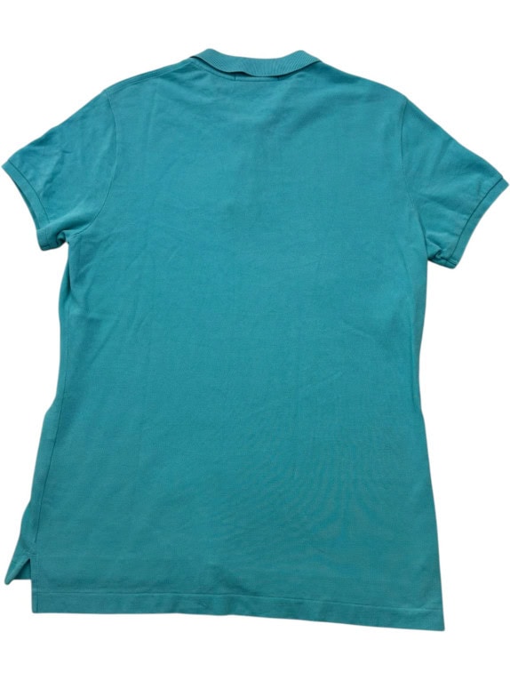 RALPH LAUREN ΠΟΛΟ SHIRT MINIMAL TURQUOISE ΑΝΤΡΙΚΟ PRE OWNED M