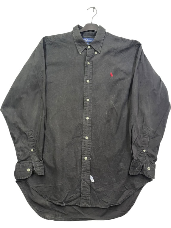 RALPH LAUREN Camicia Blaire Logo Nera UNISEX XXL