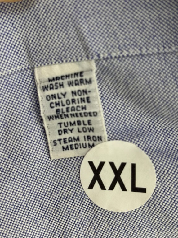 RALPH LAUREN CAMICIA BUTTON DOWN CLASSIC AZZURRO UOMO PRE OWNED XXL