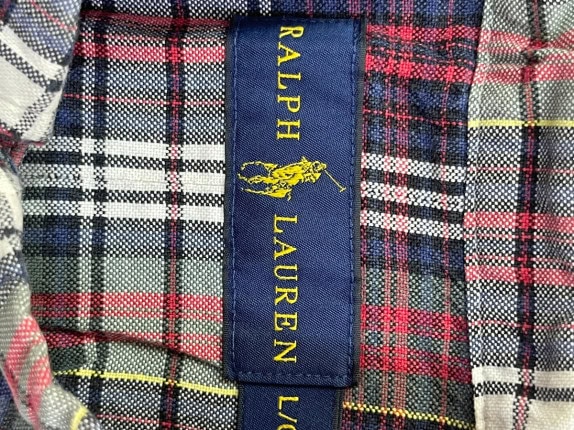 RALPH LAUREN ΠΟΥΚΑΜΙΣΟ BUTTON DOWN CLASSIC MULTICOLOR ΑΝΤΡΙΚΟ PRE OWNED L