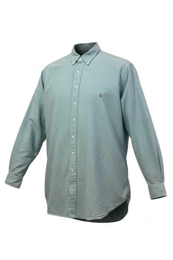 RALPH LAUREN ΠΟΥΚΑΜΙΣΟ BUTTON DOWN ΚΛΑΣΙΚΟ ΓΑΛΑΖΙΟ ΑΝΤΡΙΚΟ PRE OWNED XXL