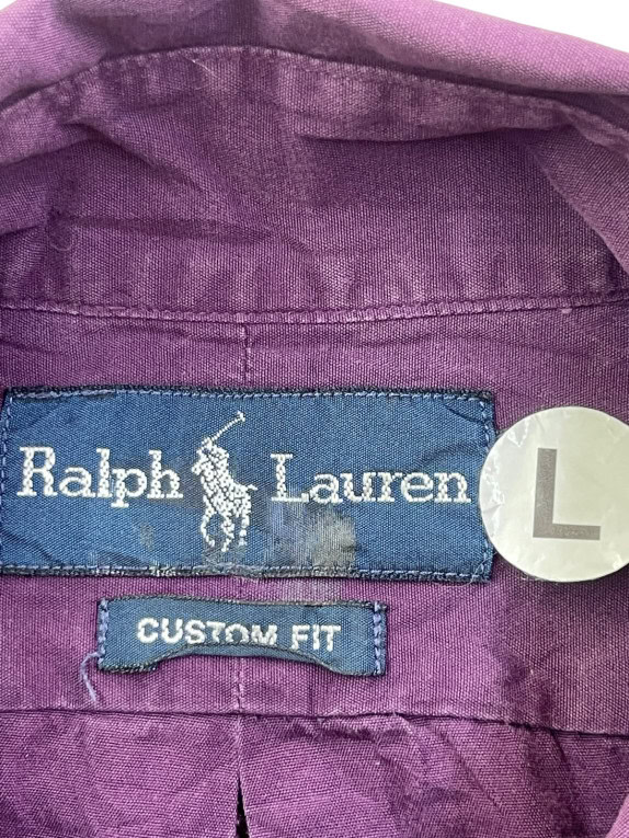 RALPH LAUREN ΠΟΥΚΑΜΙΣΟ BUTTON DOWN ΚΛΑΣΙΚΟ ΜΩΒ ΑΝΤΡΙΚΟ PRE OWNED L