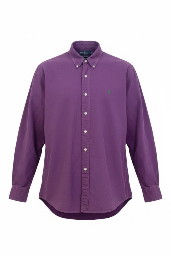 RALPH LAUREN ΠΟΥΚΑΜΙΣΟ BUTTON DOWN ΚΛΑΣΙΚΟ ΜΩΒ ΑΝΤΡΙΚΟ PRE OWNED L