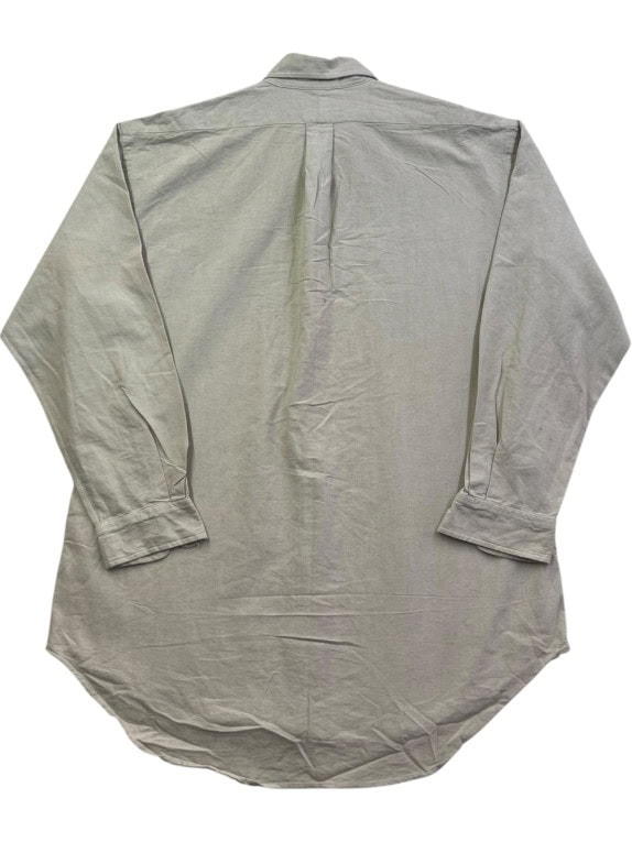 RALPH LAUREN CAMICIA BUTTON DOWN CLASSICA GRIGIO PIETRA UOMO PRE OWNED XL