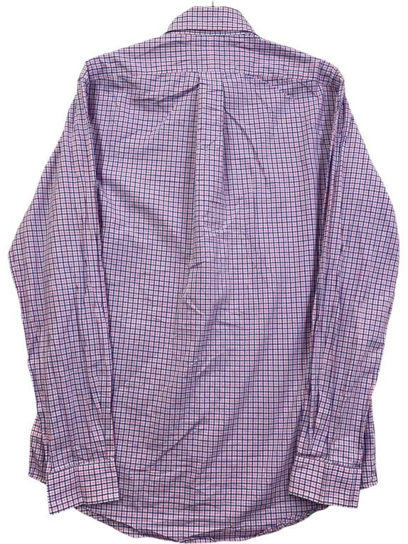 RALPH LAUREN ΠΟΥΚΑΜΙΣΟ CHECKED LOGO ΡΟΖ / ΜΠΛΕ UNISEX S