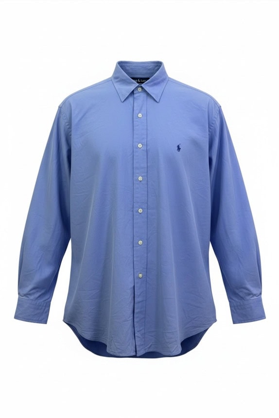 RALPH LAUREN ΠΟΥΚΑΜΙΣΟ CLASSIC ΑΝΟΙΧΤΟ ΜΠΛΕ ΑΝΤΡΙΚΟ PRE OWNED XL