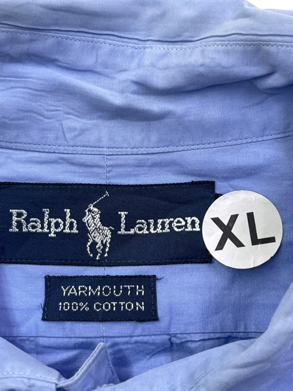 RALPH LAUREN ΠΟΥΚΑΜΙΣΟ CLASSIC ΑΝΟΙΧΤΟ ΜΠΛΕ ΑΝΤΡΙΚΟ PRE OWNED XL