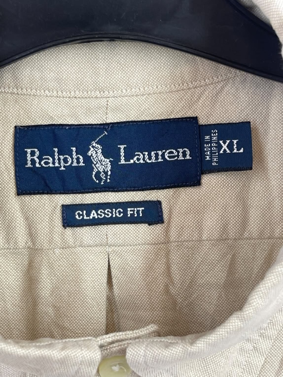 RALPH LAUREN ΠΟΥΚΑΜΙΣΟ CLASSIC BEIGE ΑΝΤΡΙΚΟ PRE OWNED XL
