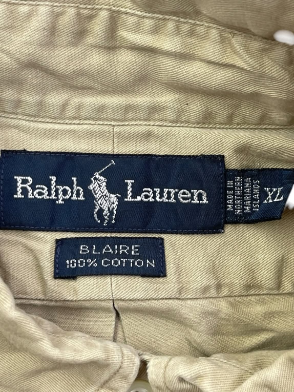 RALPH LAUREN ΠΟΥΚΑΜΙΣΟ CLASSIC BEIGE ΑΝΤΡΙΚΟ PRE OWNED XL