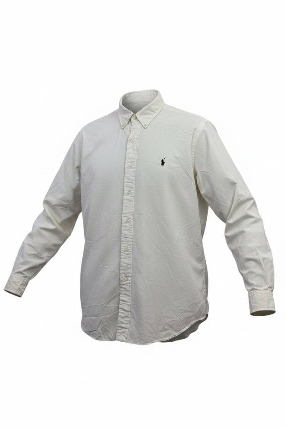 RALPH LAUREN ΠΟΥΚΑΜΙΣΟ CLASSIC ΕΚΡΟΥ ΑΝΤΡΙΚΟ PRE OWNED L