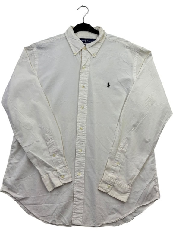 RALPH LAUREN SHIRT CLASSIC CREAM MENS PRE OWNED L