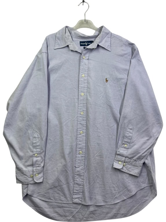 RALPH LAUREN ΠΟΥΚΑΜΙΣΟ CLASSIC FIT ΜΕ ΜΙΚΡΟ ΛΟΓΟΤΥΠΟ ΛΙΛΑ UNISEX XL