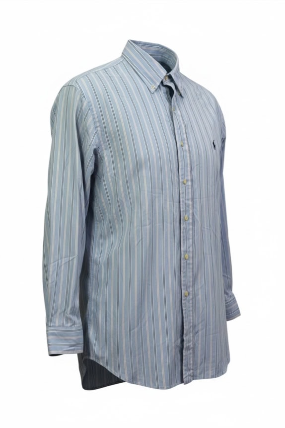 RALPH LAUREN ΠΟΥΚΑΜΙΣΟ CLASSIC ΓΑΛΑΖΙΟ ΑΝΤΡΙΚΟ PRE OWNED