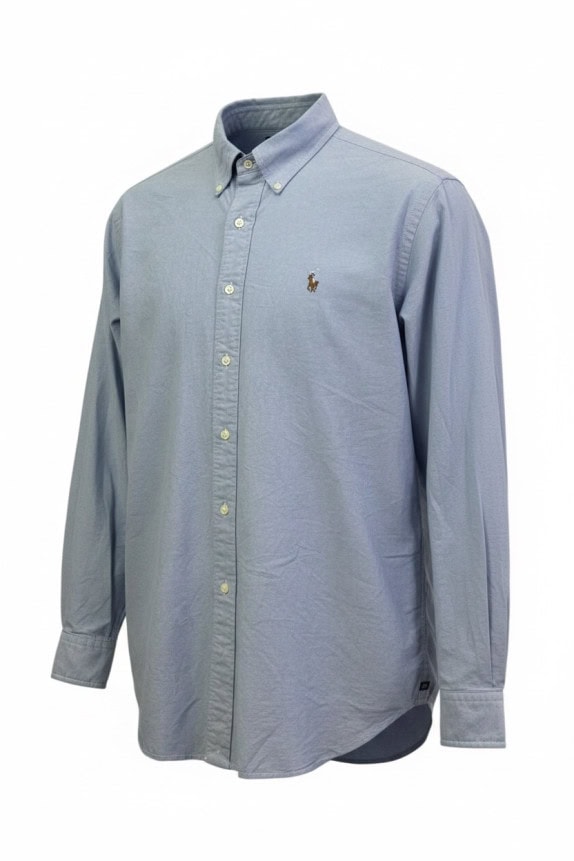 RALPH LAUREN ΠΟΥΚΑΜΙΣΟ CLASSIC ΓΑΛΑΖΙΟ ΑΝΤΡΙΚΟ PRE OWNED L
