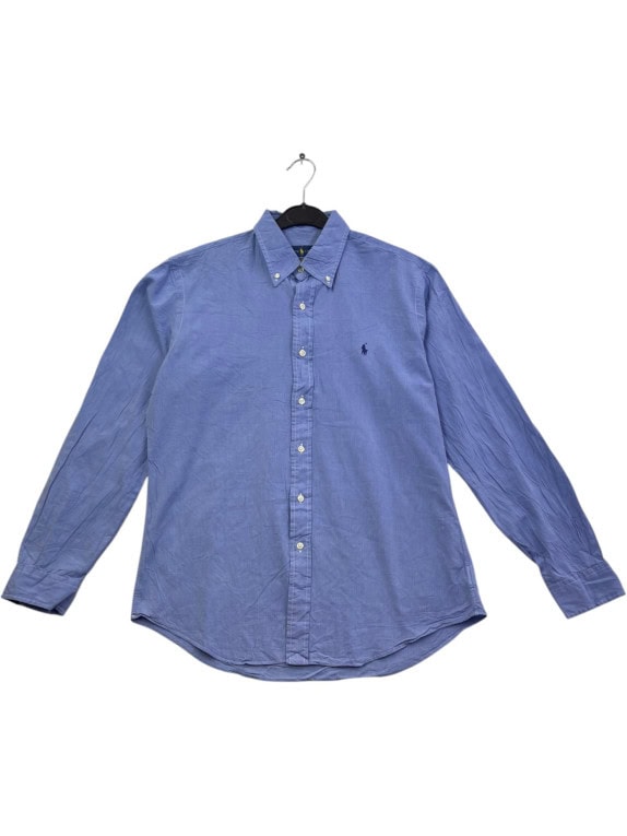 RALPH LAUREN SHIRT CLASSIC LIGHT BLUE MENS PRE OWNED L