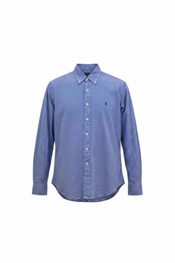 RALPH LAUREN ΠΟΥΚΑΜΙΣΟ CLASSIC ΓΑΛΑΖΙΟ ΑΝΤΡΙΚΟ PRE OWNED L