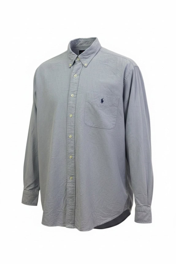 RALPH LAUREN ΠΟΥΚΑΜΙΣΟ CLASSIC ΓΑΛΑΖΙΟ ΑΝΤΡΙΚΟ PRE OWNED L