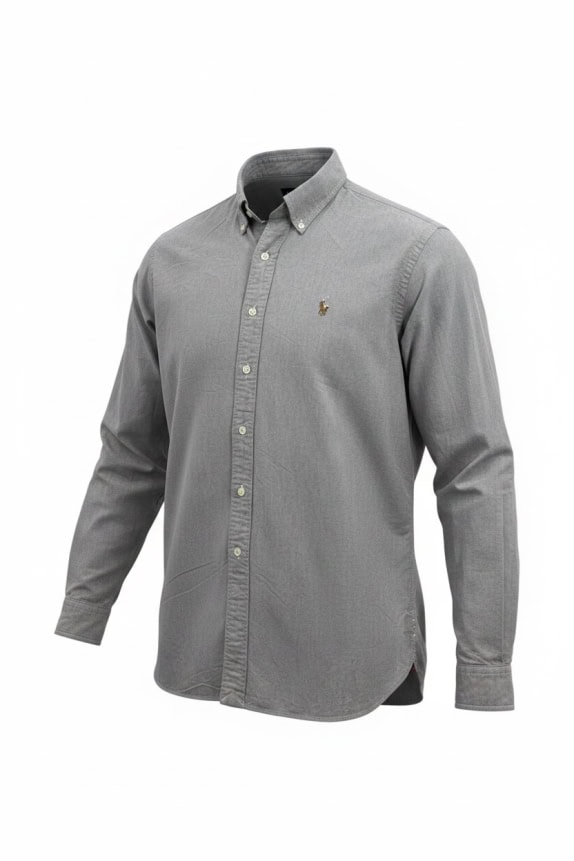 RALPH LAUREN ΠΟΥΚΑΜΙΣΟ CLASSIC ΓΚΡΙ ΑΝΤΡΙΚΟ PRE OWNED XL