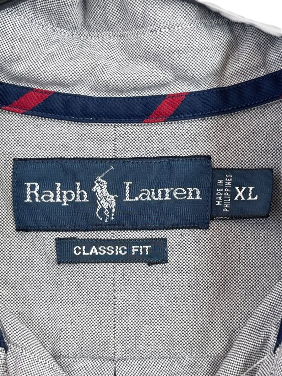 RALPH LAUREN ΠΟΥΚΑΜΙΣΟ CLASSIC ΓΚΡΙ ΑΝΤΡΙΚΟ PRE OWNED XL