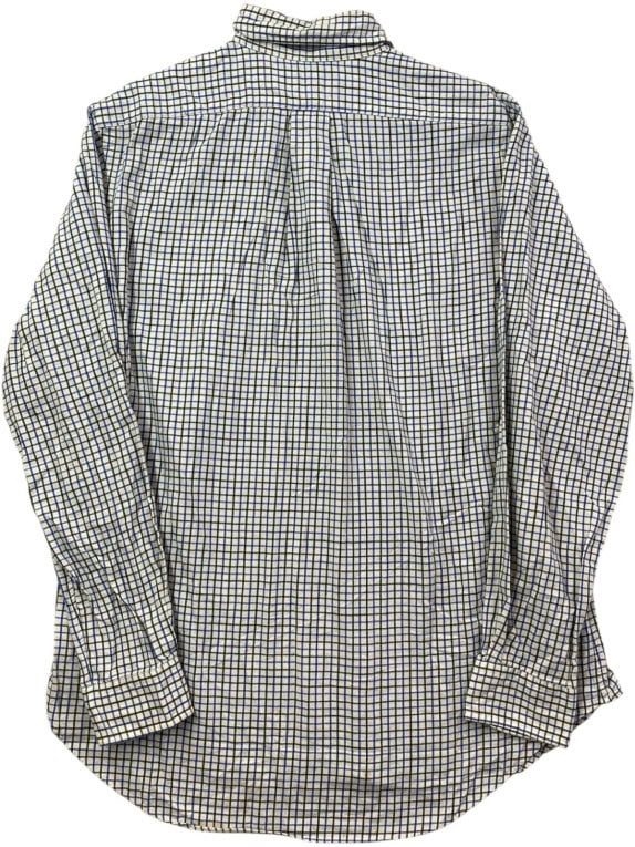 RALPH LAUREN ΠΟΥΚΑΜΙΣΟ CLASSIC ΚΑΡΟ CREAM ΜΠΛΕ ΑΝΤΡΙΚΟ PRE OWNED M