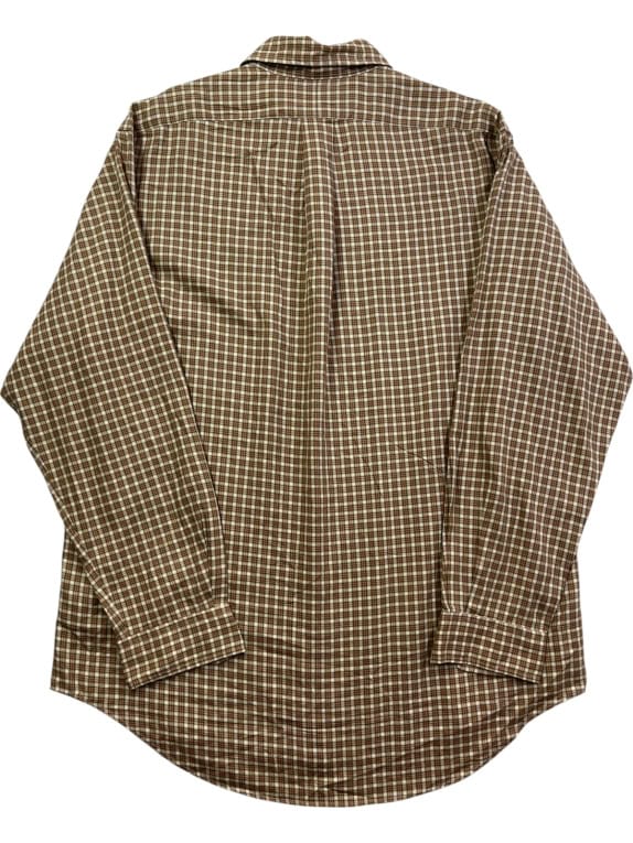 RALPH LAUREN ΠΟΥΚΑΜΙΣΟ CLASSIC ΚΑΡΟ KHAKI ΑΝΤΡΙΚΟ PRE OWNED M