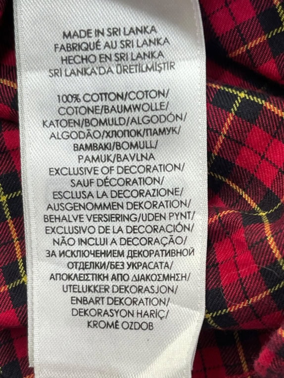 RALPH LAUREN CAMICIA BUTTON DOWN CLASSICA TARTAN ROSSA UOMO PRE OWNED L