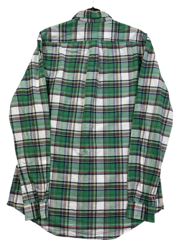 RALPH LAUREN CAMICIA CLASSIC SCOZZESE VERDE UOMO PRE OWNED M