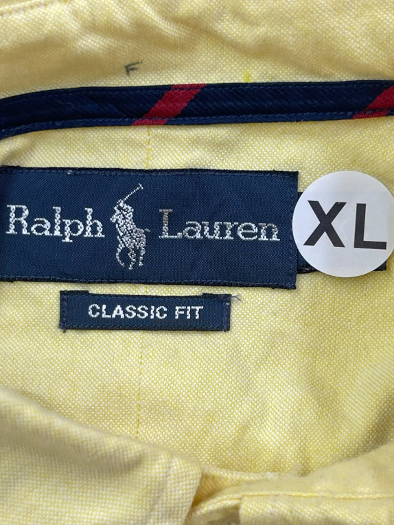 RALPH LAUREN ΠΟΥΚΑΜΙΣΟ CLASSIC ΚΙΤΡΙΝΟ ΑΝΤΡΙΚΟ PRE OWNED XL