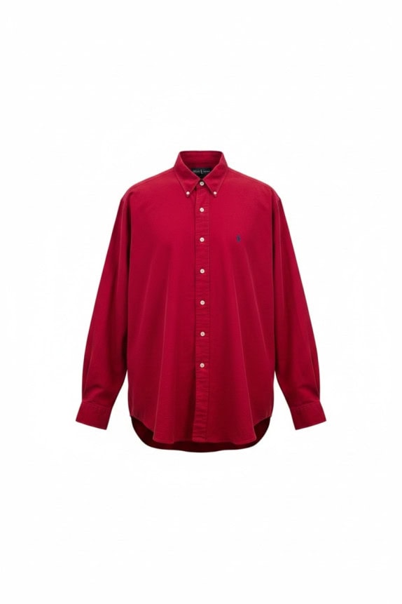 RALPH LAUREN ΠΟΥΚΑΜΙΣΟ CLASSIC ΚΟΚΚΙΝΟ ΑΝΤΡΙΚΟ PRE OWNED L