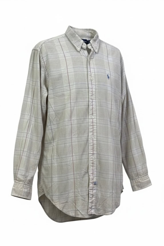 RALPH LAUREN ΠΟΥΚΑΜΙΣΟ CLASSIC ΚΡΕΜ ΑΝΤΡΙΚΟ PRE OWNED L