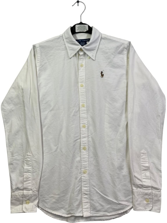 RALPH LAUREN ΠΟΥΚΑΜΙΣΟ CLASSIC ΛΕΥΚΟ ΑΝΤΡΙΚΟ M pre-owned