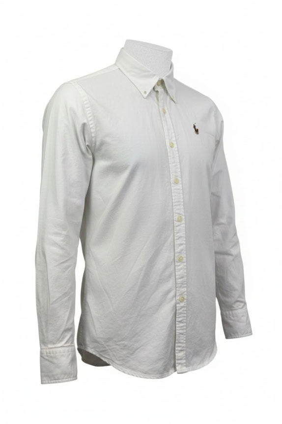 RALPH LAUREN ΠΟΥΚΑΜΙΣΟ CLASSIC ΛΕΥΚΟ ΑΝΤΡΙΚΟ M pre-owned