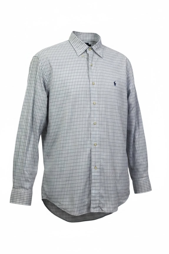 RALPH LAUREN SHIRT CLASSIC WHITE MEN PRE OWNED