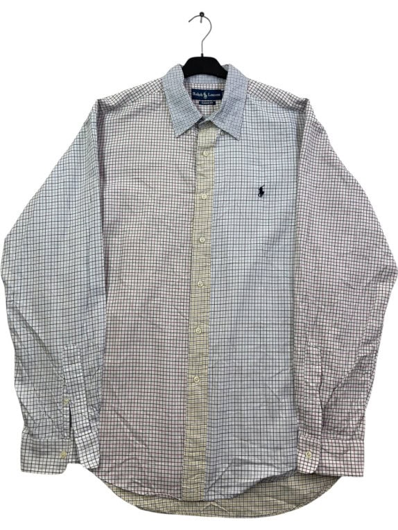 RALPH LAUREN ΠΟΥΚΑΜΙΣΟ CLASSIC ΛΕΥΚΟ ΚΑΡΟ ΑΝΤΡΙΚΟ PRE OWNED XL