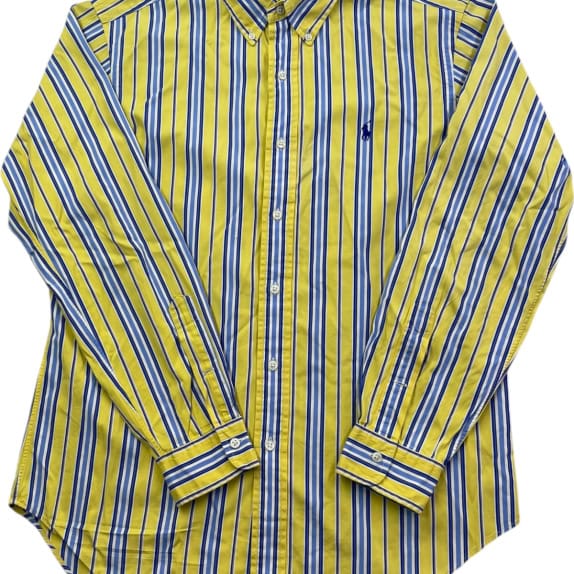 RALPH LAUREN ΠΟΥΚΑΜΙΣΟ CLASSIC MINIMAL ΚΙΤΡΙΝΟ ΑΝΤΡΙΚΟ PRE OWNED