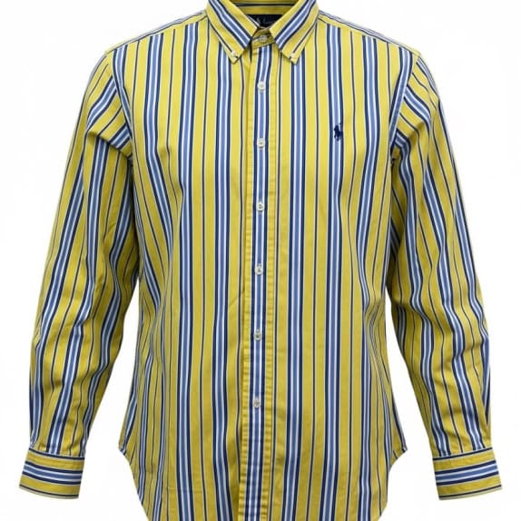 RALPH LAUREN ΠΟΥΚΑΜΙΣΟ CLASSIC MINIMAL ΚΙΤΡΙΝΟ ΑΝΤΡΙΚΟ PRE OWNED