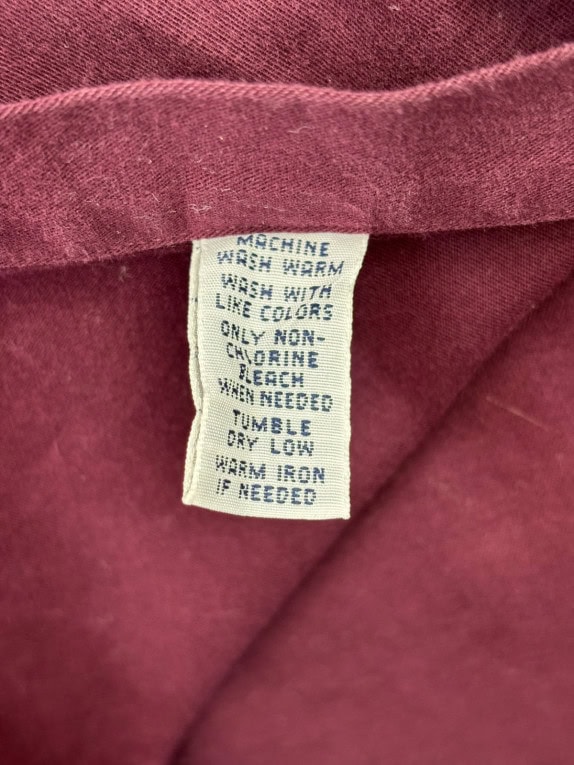 RALPH LAUREN CAMICIA BUTTON DOWN CLASSICA BORDEAUX UOMO PRE OWNED L