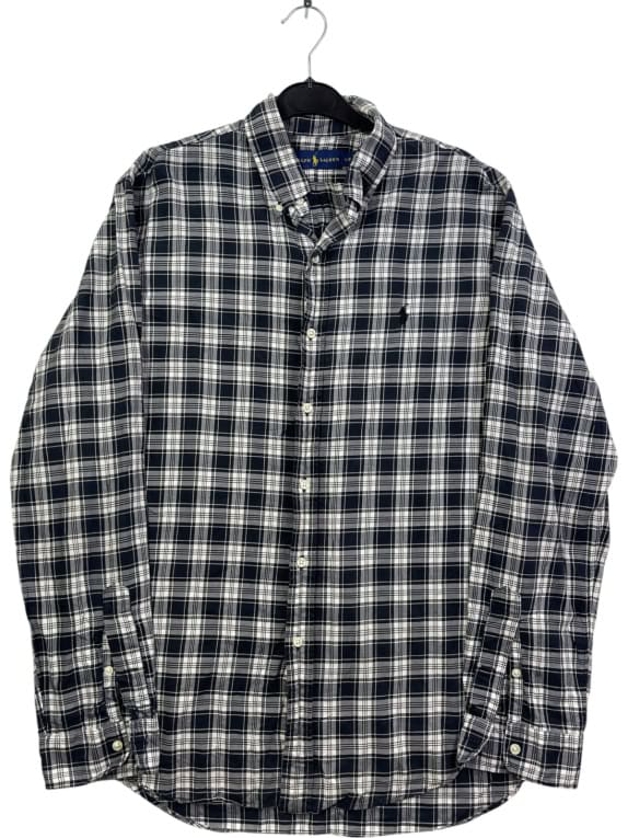 RALPH LAUREN ΠΟΥΚΑΜΙΣΟ CLASSIC NAVY ΑΝΤΡΙΚΟ PRE OWNED L