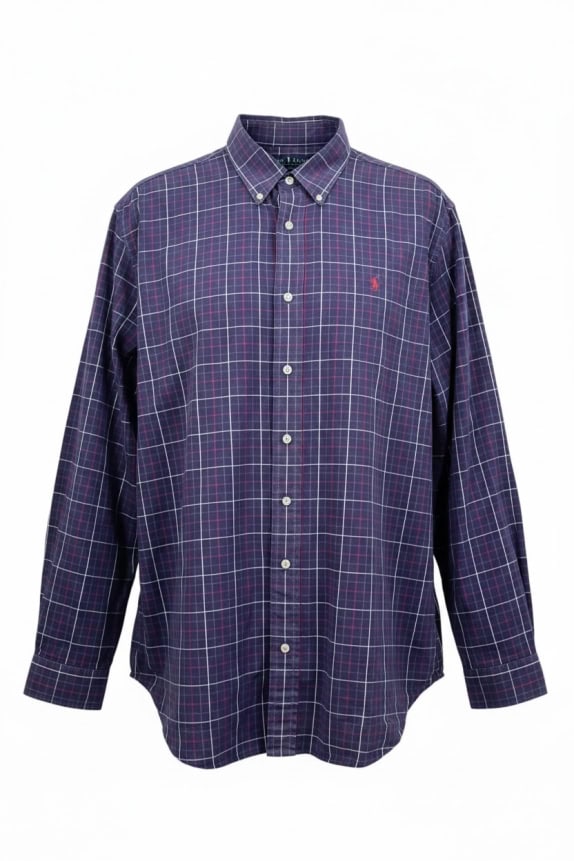 RALPH LAUREN ΠΟΥΚΑΜΙΣΟ CLASSIC NAVY ΑΝΤΡΙΚΟ PRE OWNED