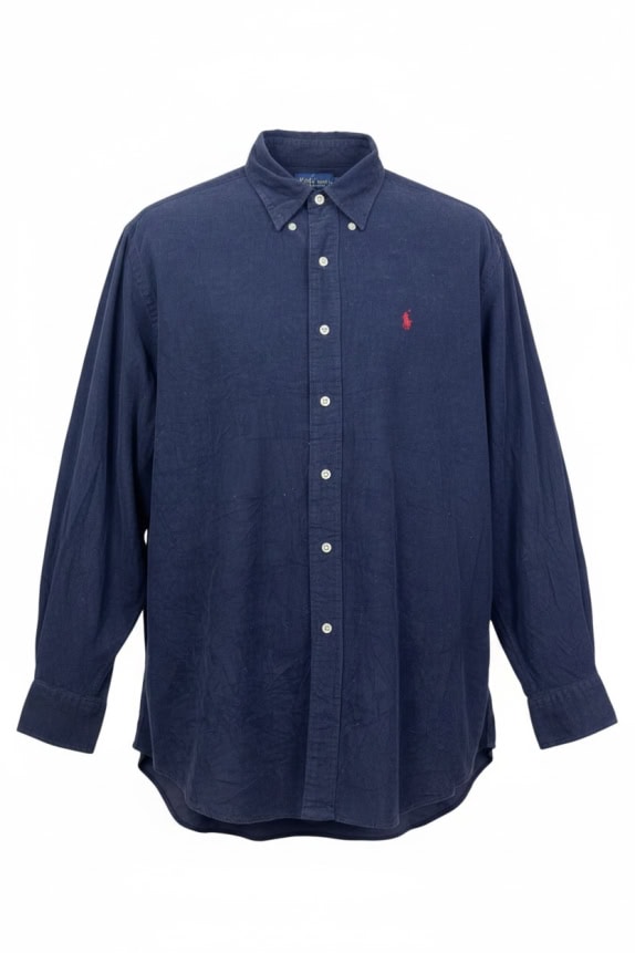 RALPH LAUREN ΠΟΥΚΑΜΙΣΟ CLASSIC NAVY ΑΝΤΡΙΚΟ PRE OWNED L