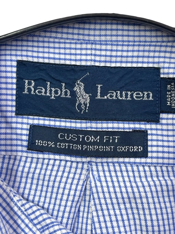 RALPH LAUREN CAMICIA CLASSIC NAVY UOMO PRE OWNED