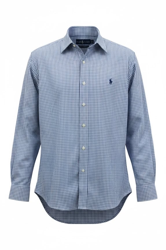 RALPH LAUREN ΠΟΥΚΑΜΙΣΟ CLASSIC NAVY ΑΝΤΡΙΚΟ PRE OWNED