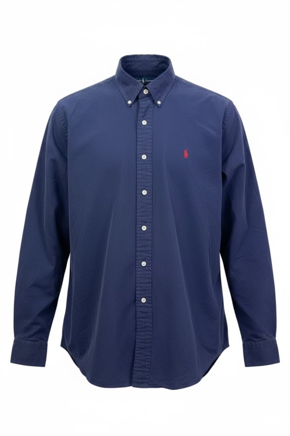 RALPH LAUREN ΠΟΥΚΑΜΙΣΟ CLASSIC NAVY ΑΝΤΡΙΚΟ PRE OWNED XL