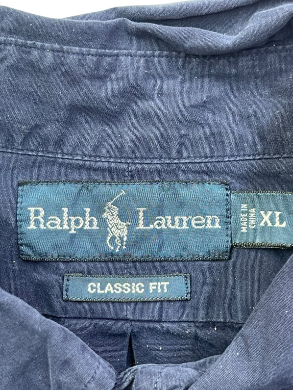 RALPH LAUREN ΠΟΥΚΑΜΙΣΟ CLASSIC NAVY ΑΝΤΡΙΚΟ PRE OWNED XL