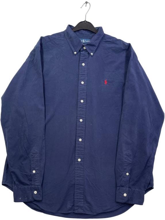 RALPH LAUREN ΠΟΥΚΑΜΙΣΟ CLASSIC NAVY ΑΝΤΡΙΚΟ PRE OWNED XL