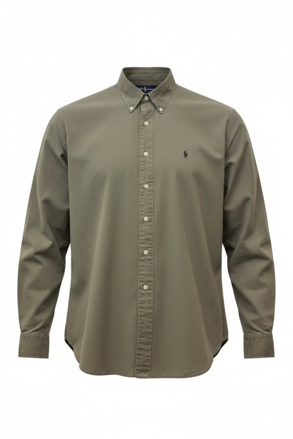 RALPH LAUREN ΠΟΥΚΑΜΙΣΟ CLASSIC OLIVE ΑΝΤΡΙΚΟ PRE OWNED XXL