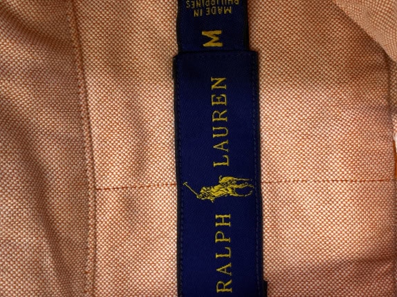 RALPH LAUREN ΠΟΥΚΑΜΙΣΟ CLASSIC ΠΟΡΤΟΚΑΛΙ ΑΝΤΡΙΚΟ PRE OWNED M